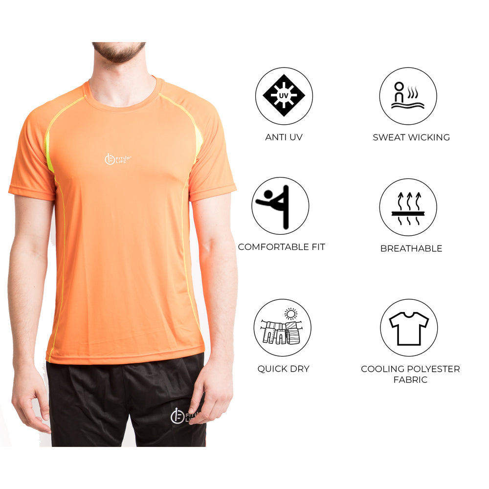Men Orange T-Shirt