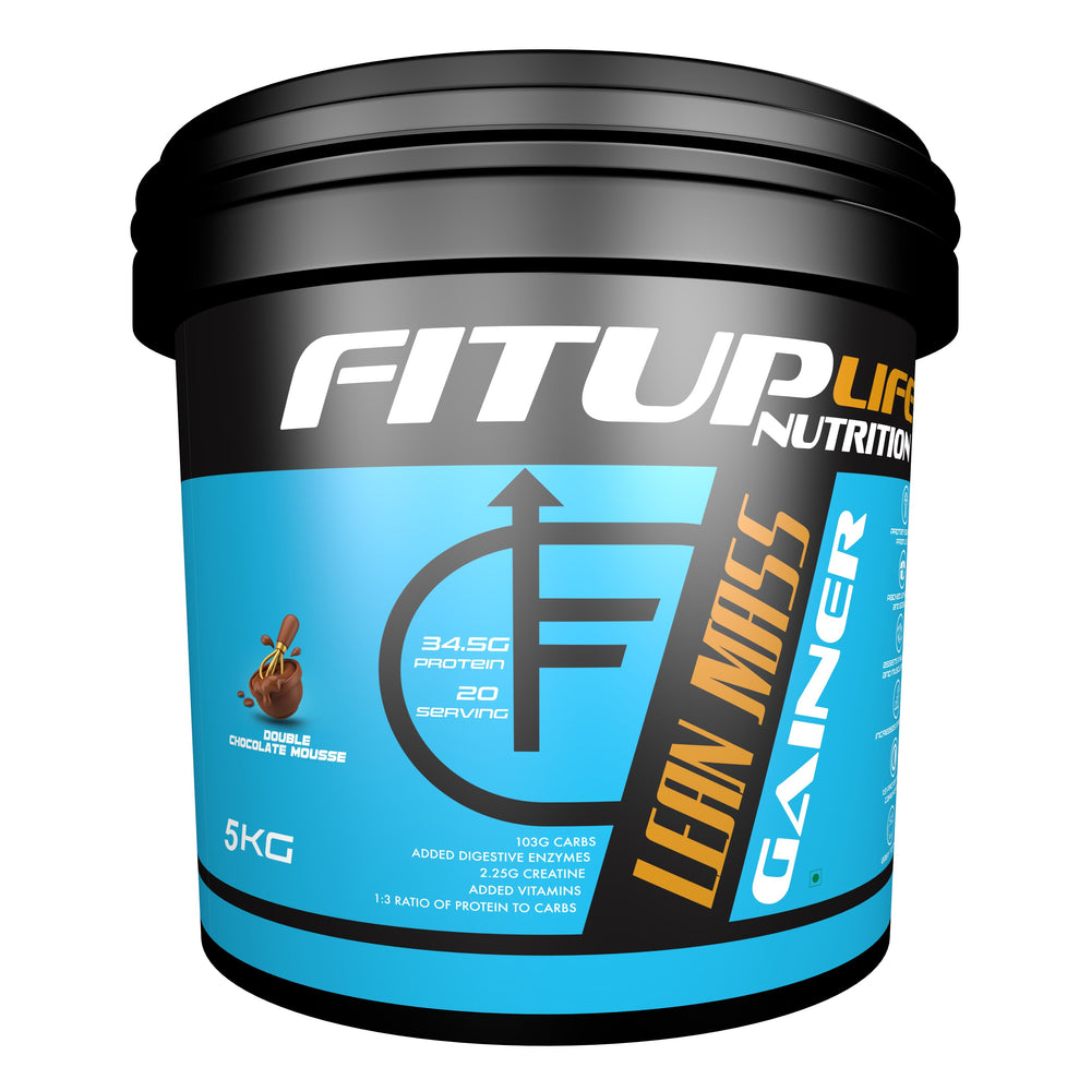 Lean Mass Gainer 5kg(Double Chocolate Mousse) - Fitup Life