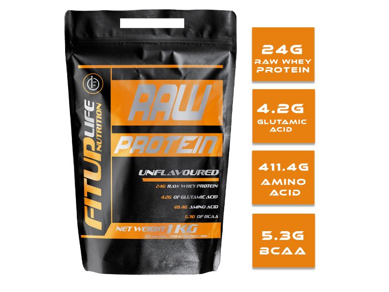 Raw Unflavoured Protein 1kg - Fitup Life