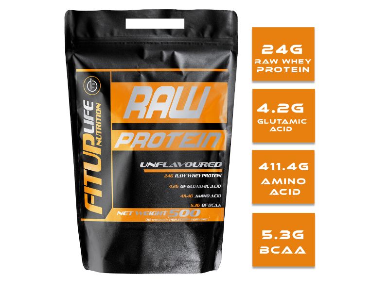 Raw Unflavoured Protein 500g - Fitup Life